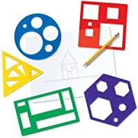 Learning Resources- Set de Plantillas con Formas geométricas de Primaria (LER5440)